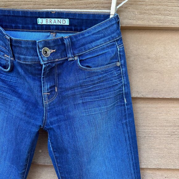 J Brand "Love Story Bell Bottoms" Womens Flared Jeans Size 26 Blue Denim Cotton - Picture 8 of 15